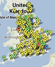 Map of one year waiters &ndash; NHS Trusts